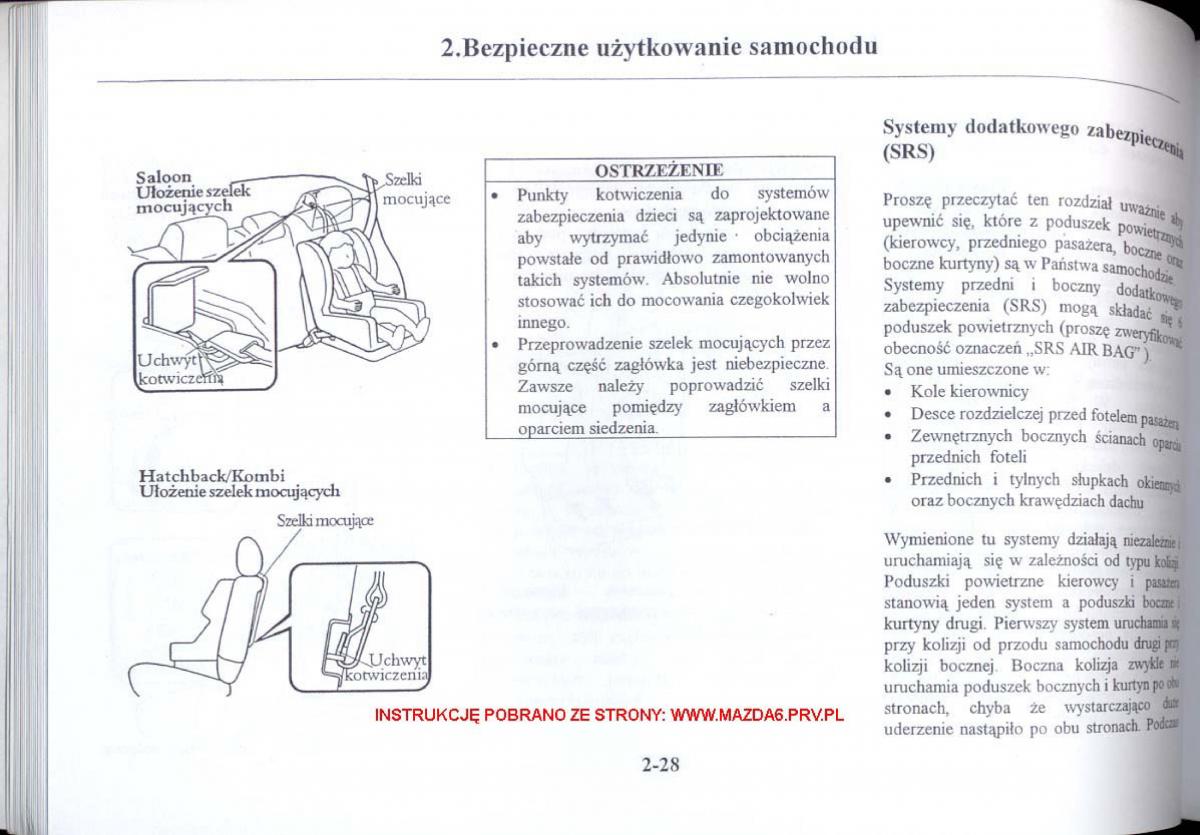 Mazda 6 I instrukcja obslugi / page 37