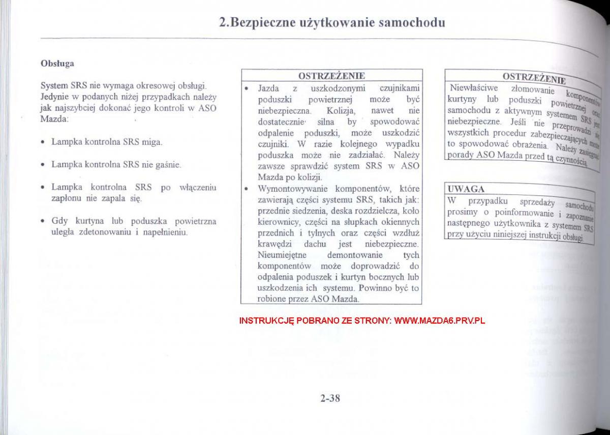 Mazda 6 I instrukcja obslugi / page 47