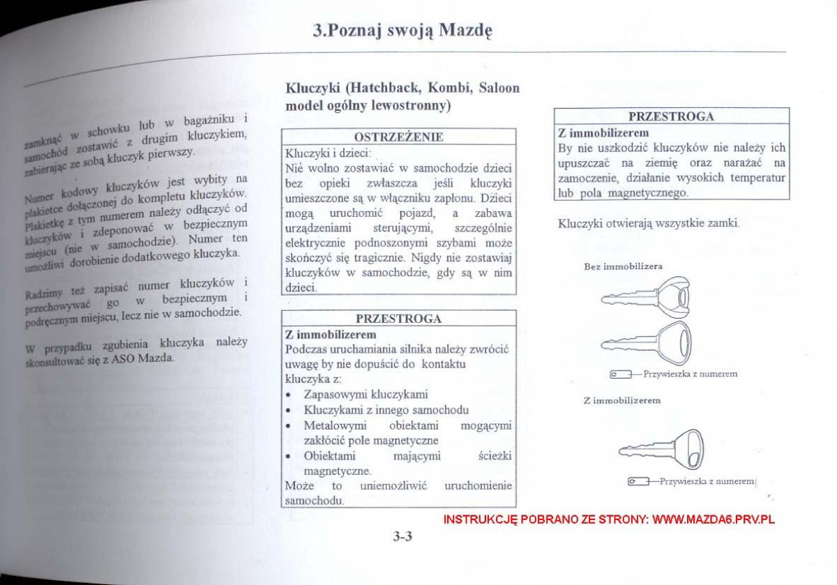 Mazda 6 I instrukcja obslugi / page 50