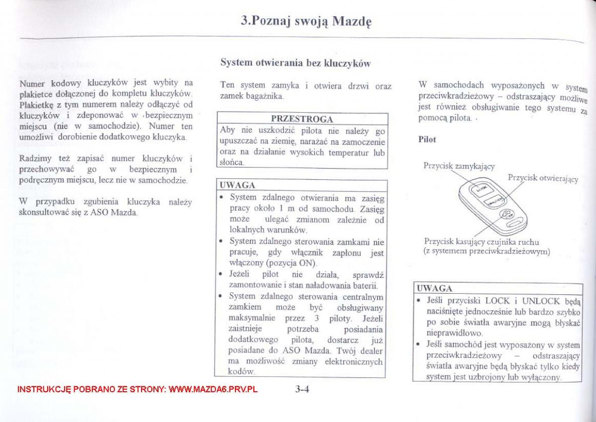 Mazda 6 I instrukcja obslugi / page 51