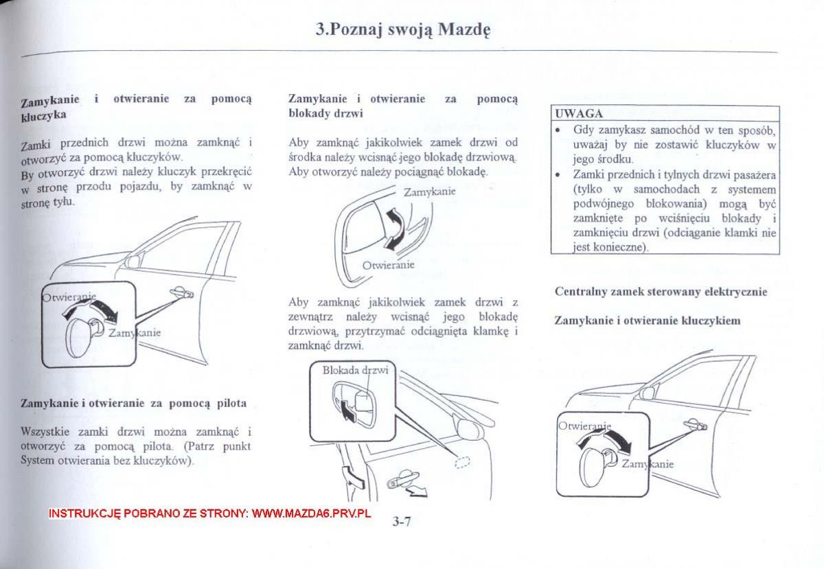 Mazda 6 I instrukcja obslugi / page 54