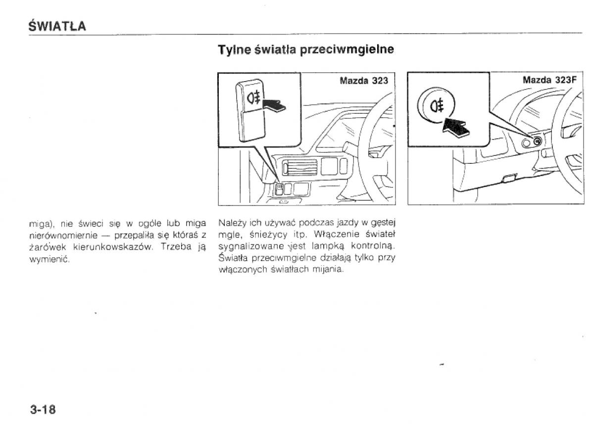 manual  Mazda 323 BG IV instrukcja / page 59