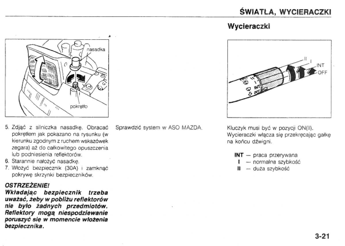 manual  Mazda 323 BG IV instrukcja / page 62