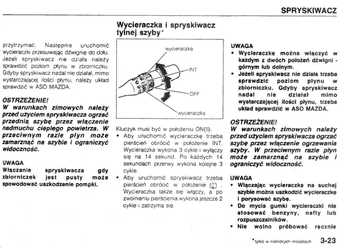 manual  Mazda 323 BG IV instrukcja / page 64