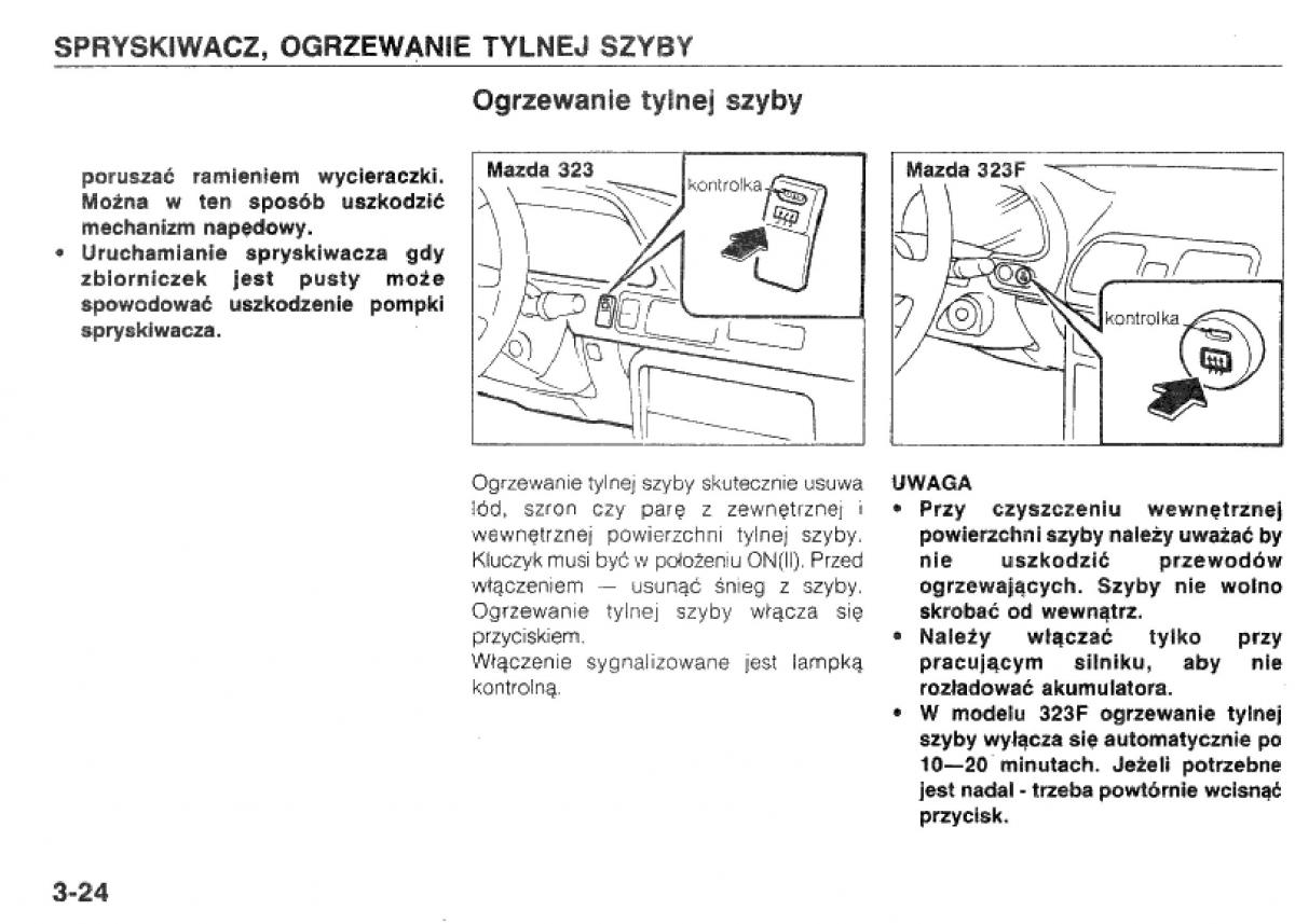 manual  Mazda 323 BG IV instrukcja / page 65