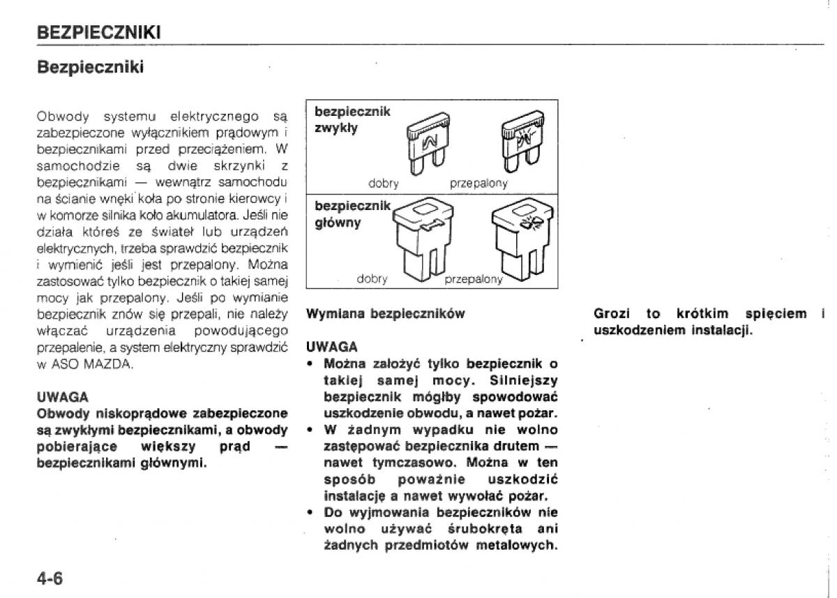 manual  Mazda 323 BG IV instrukcja / page 83