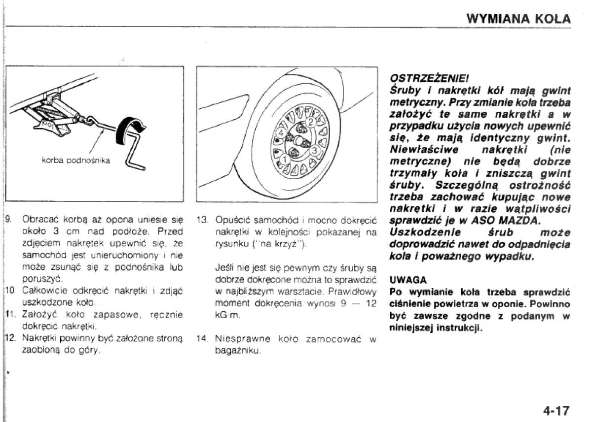 manual  Mazda 323 BG IV instrukcja / page 94