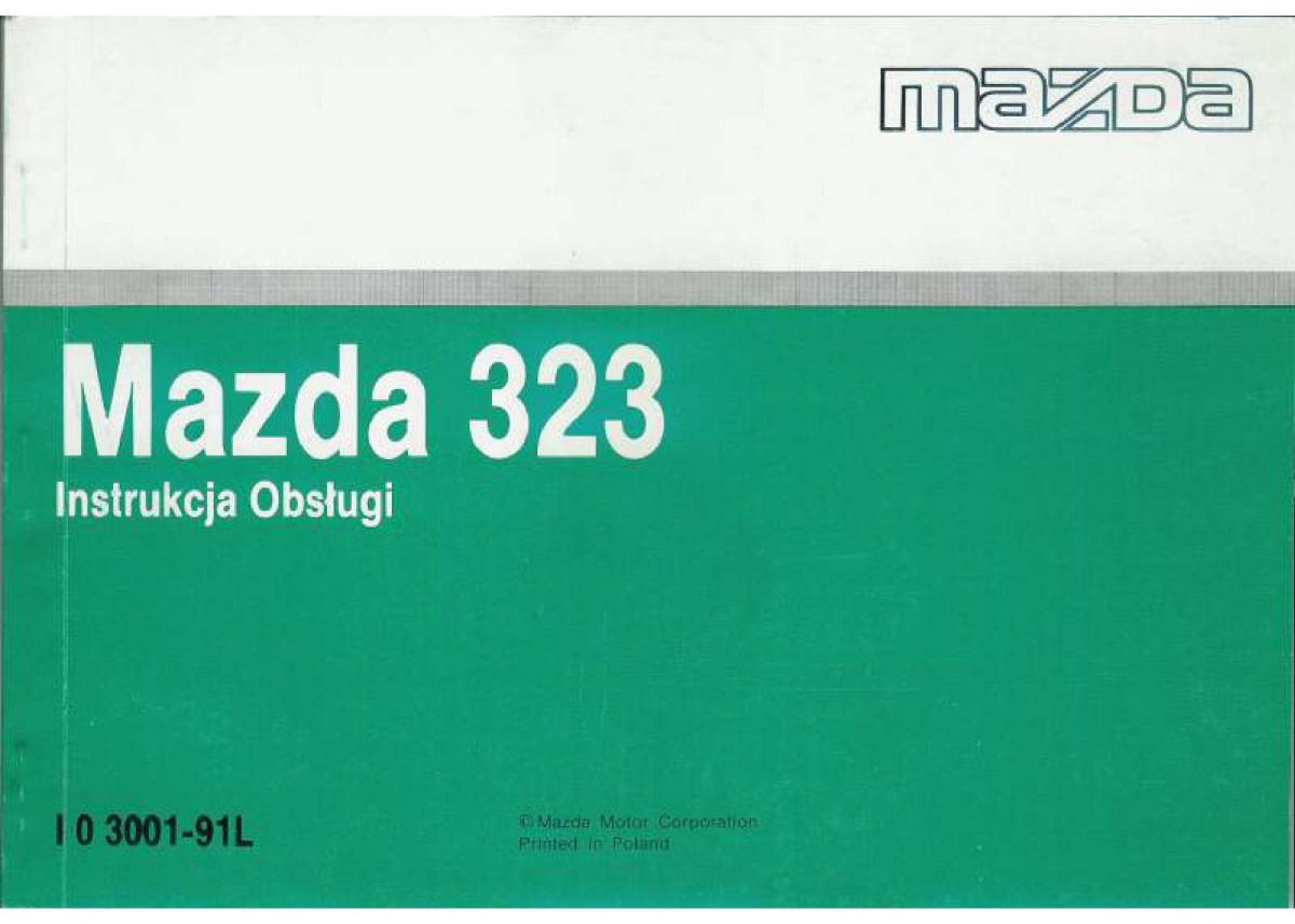instrukcja Mazda 323 Mazda 323 BG IV instrukcja / page 1
