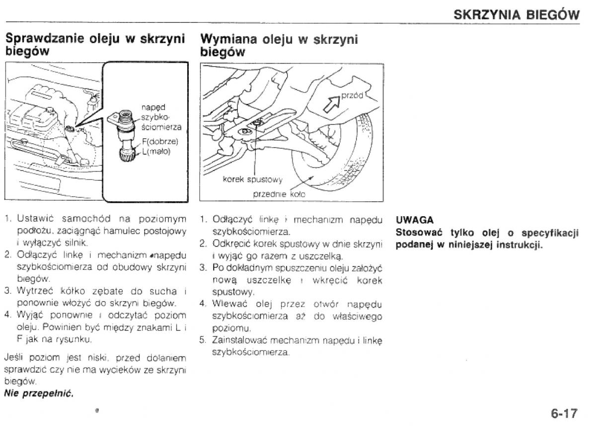 manual  Mazda 323 BG IV instrukcja / page 117