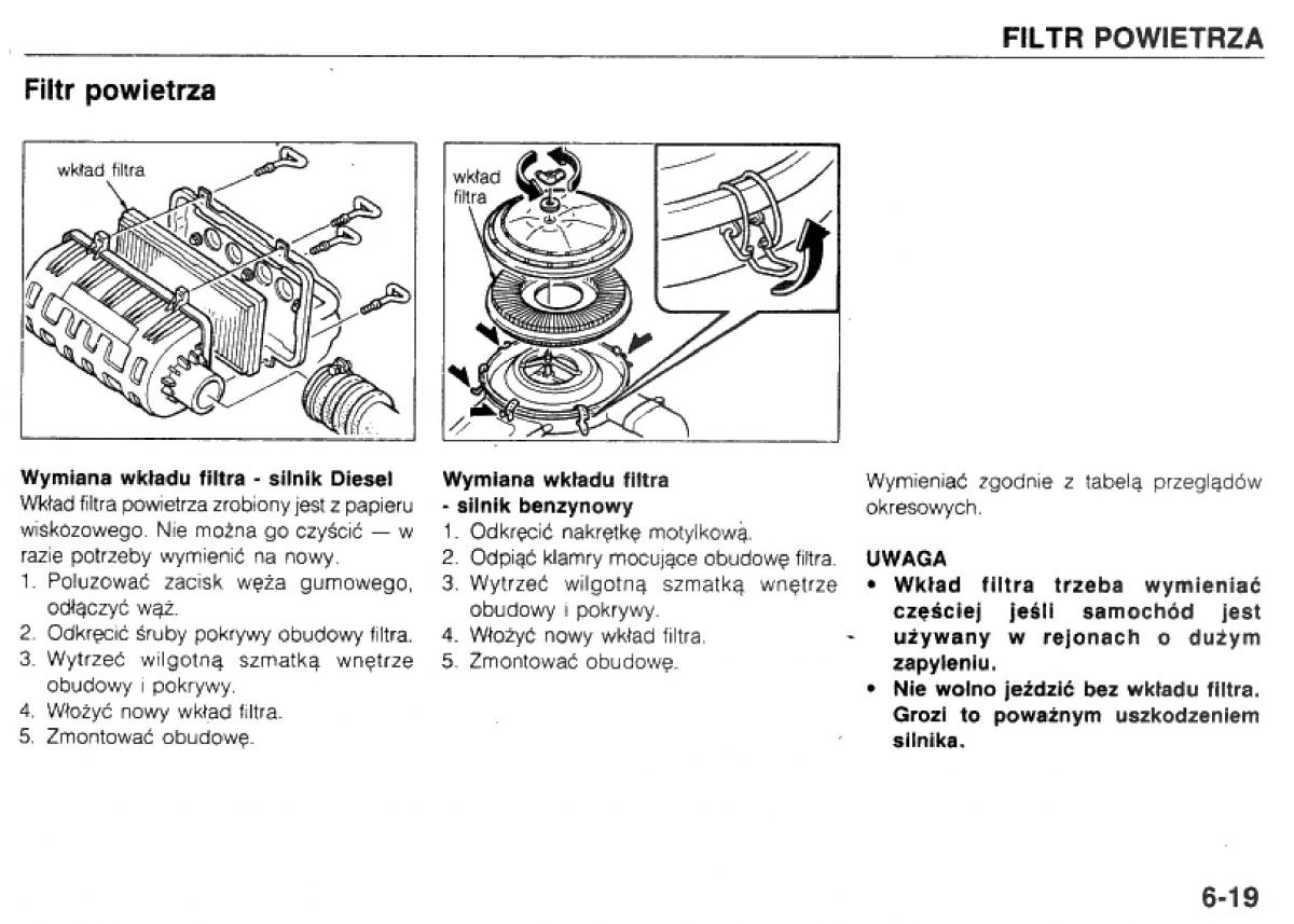 manual  Mazda 323 BG IV instrukcja / page 119