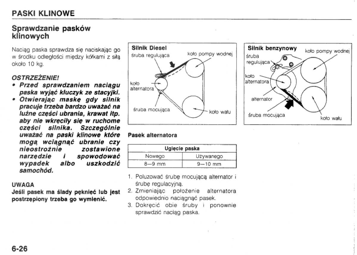 manual  Mazda 323 BG IV instrukcja / page 126