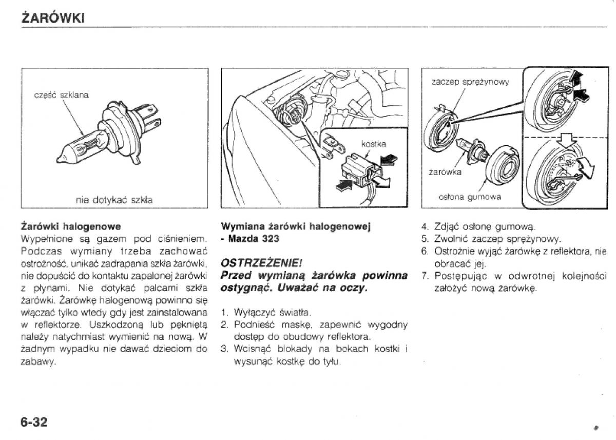 manual  Mazda 323 BG IV instrukcja / page 132