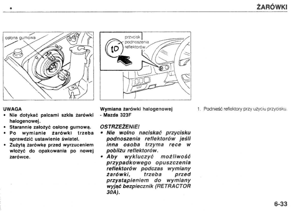 manual  Mazda 323 BG IV instrukcja / page 133