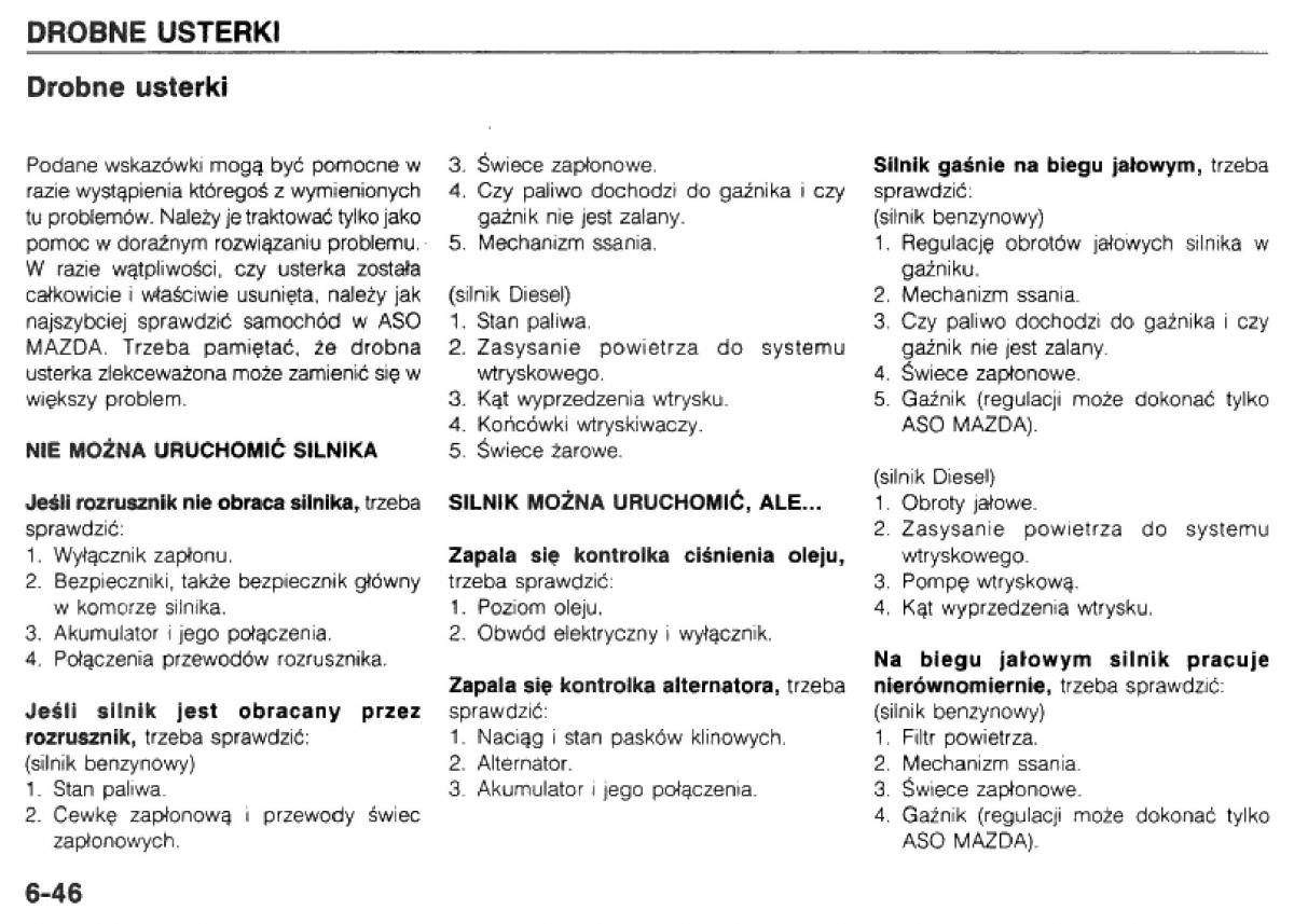 manual  Mazda 323 BG IV instrukcja / page 146