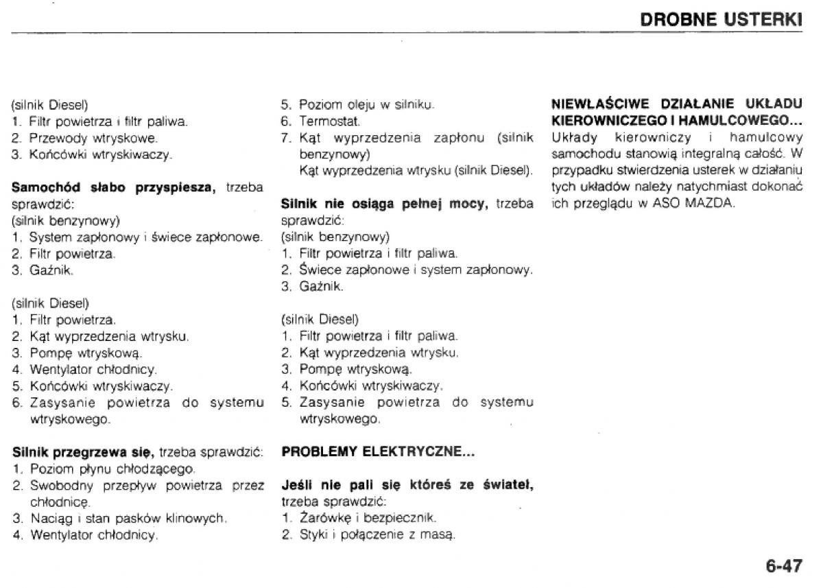 manual  Mazda 323 BG IV instrukcja / page 147