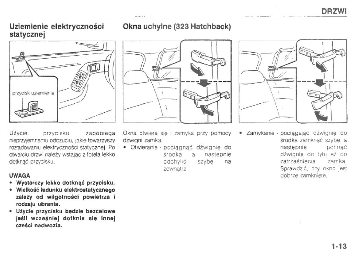 manual  Mazda 323 BG IV instrukcja / page 16