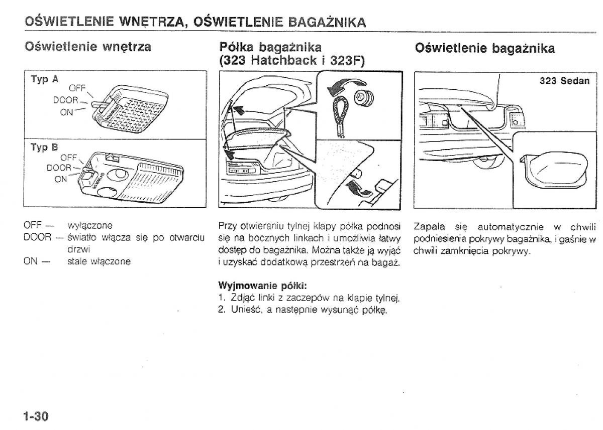 Mazda 323 BG IV instrukcja obslugi / page 33