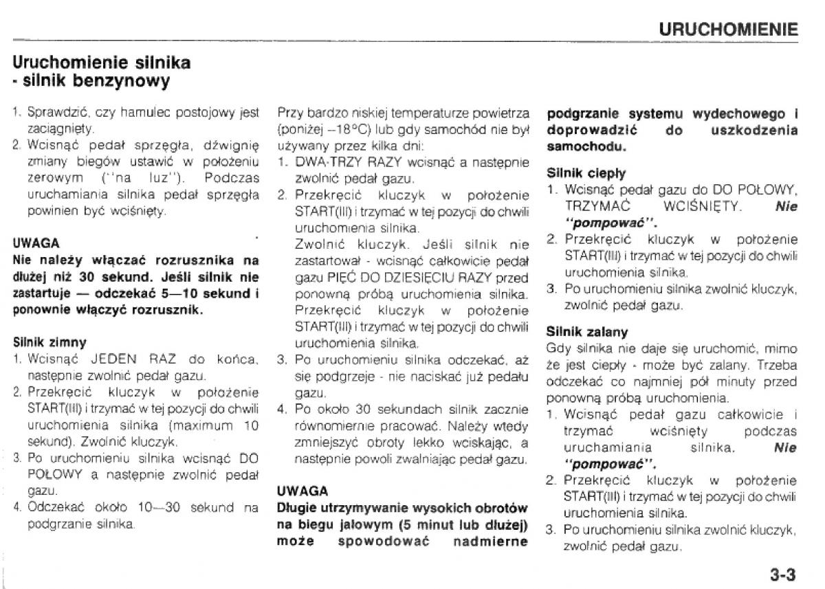 manual  Mazda 323 BG IV instrukcja / page 44