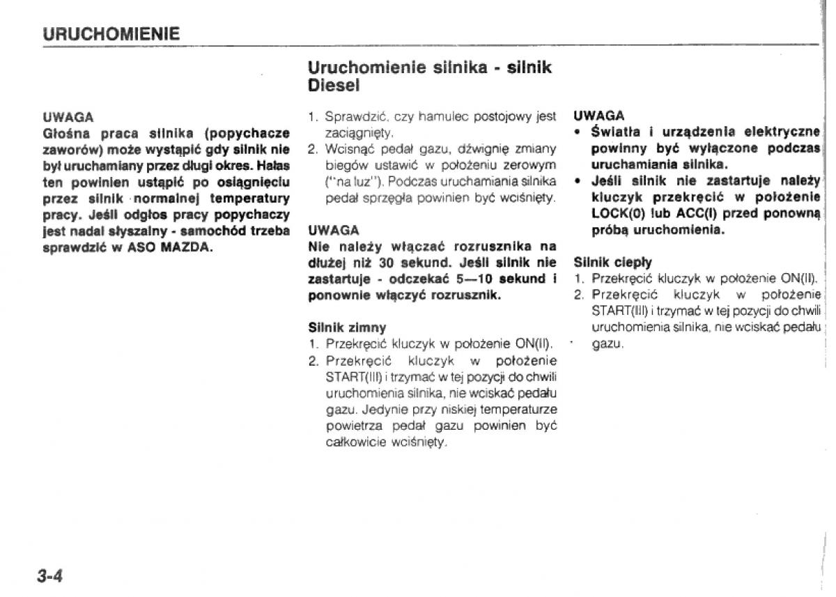 manual  Mazda 323 BG IV instrukcja / page 45