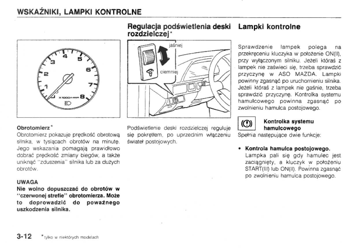 manual  Mazda 323 BG IV instrukcja / page 53