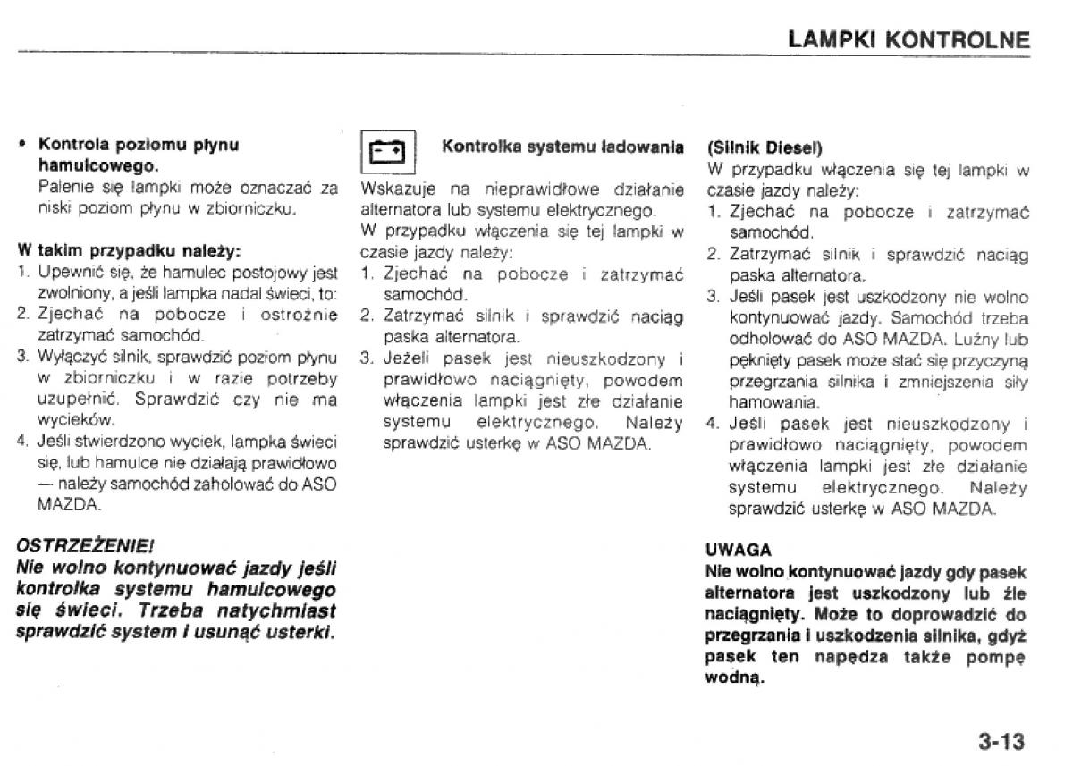 Mazda 323 BG IV instrukcja obslugi / page 54