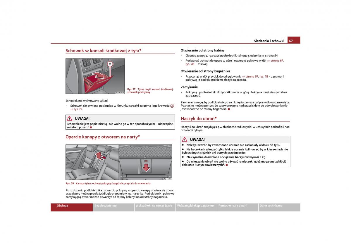 Skoda Octavia II instrukcja obslugi / page 68