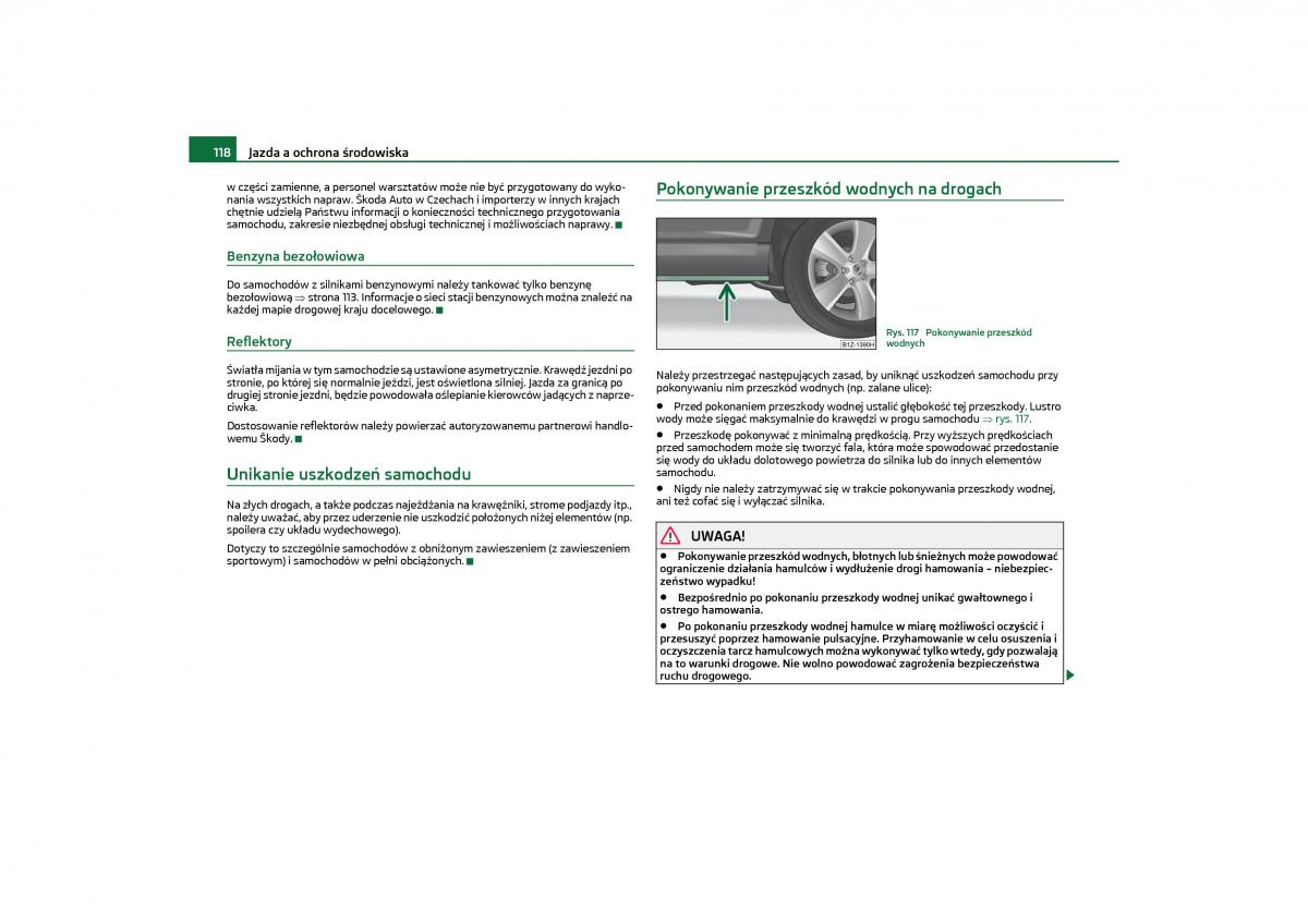 Skoda Octavia II instrukcja obslugi / page 119