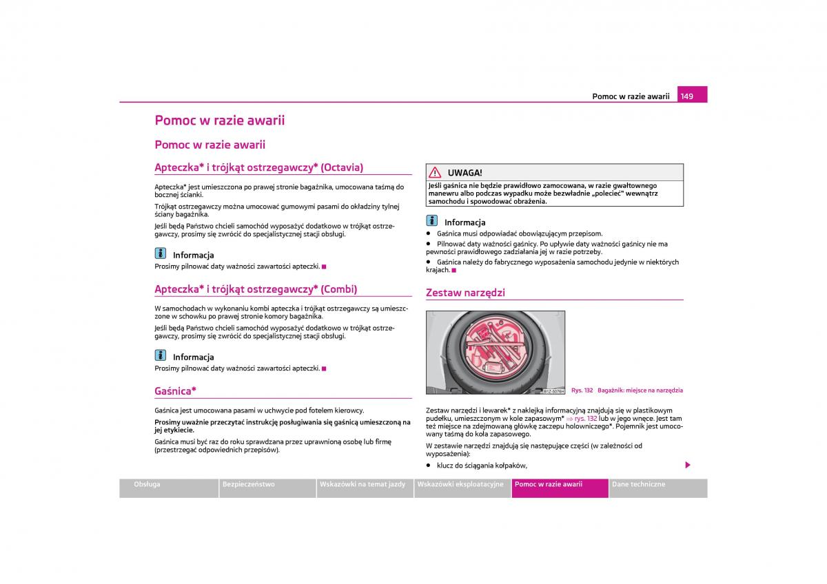 Skoda Octavia II instrukcja obslugi / page 150