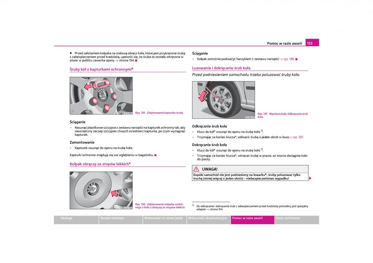 Skoda Octavia II instrukcja obslugi / page 154