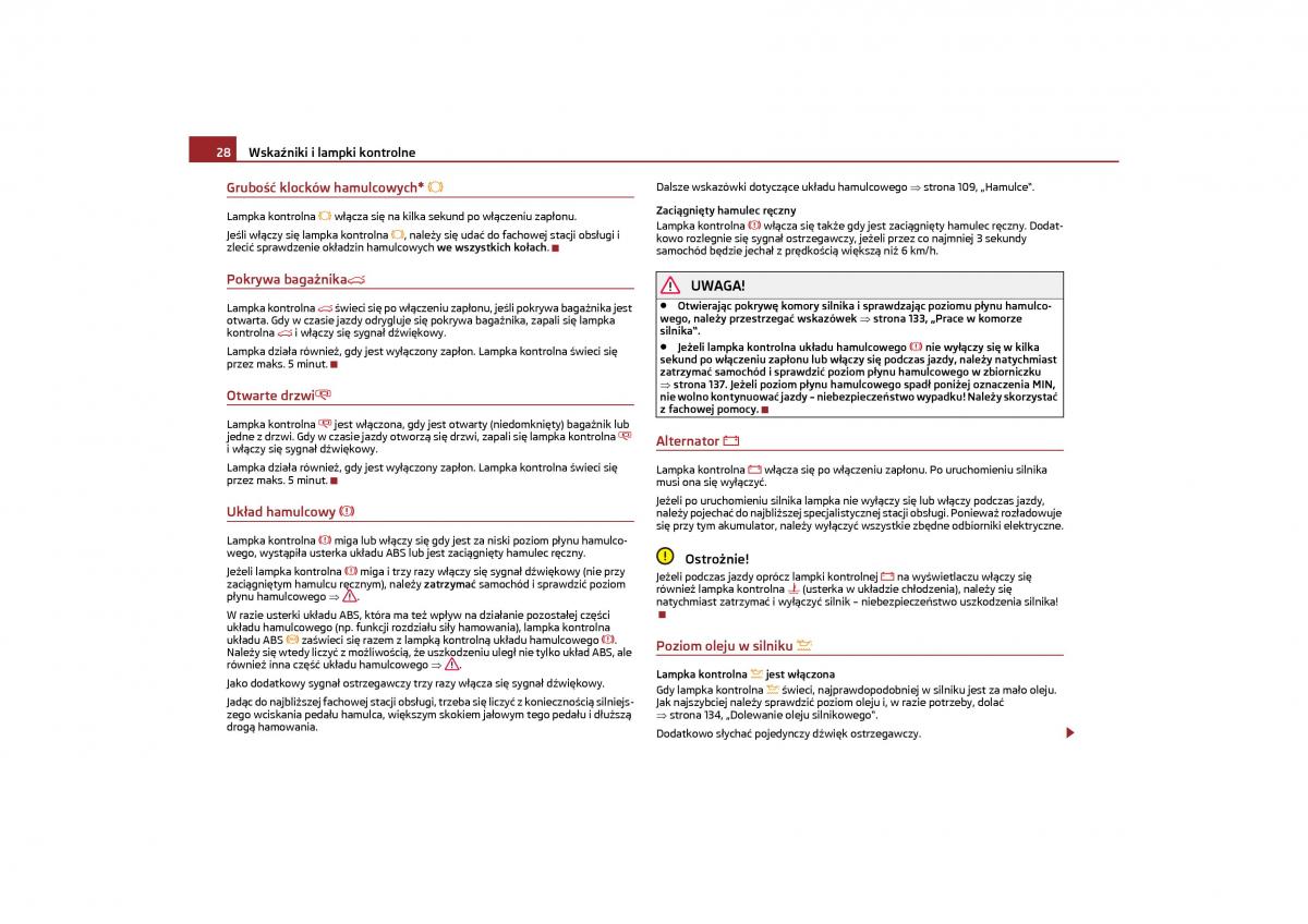 Skoda Octavia II instrukcja obslugi / page 29