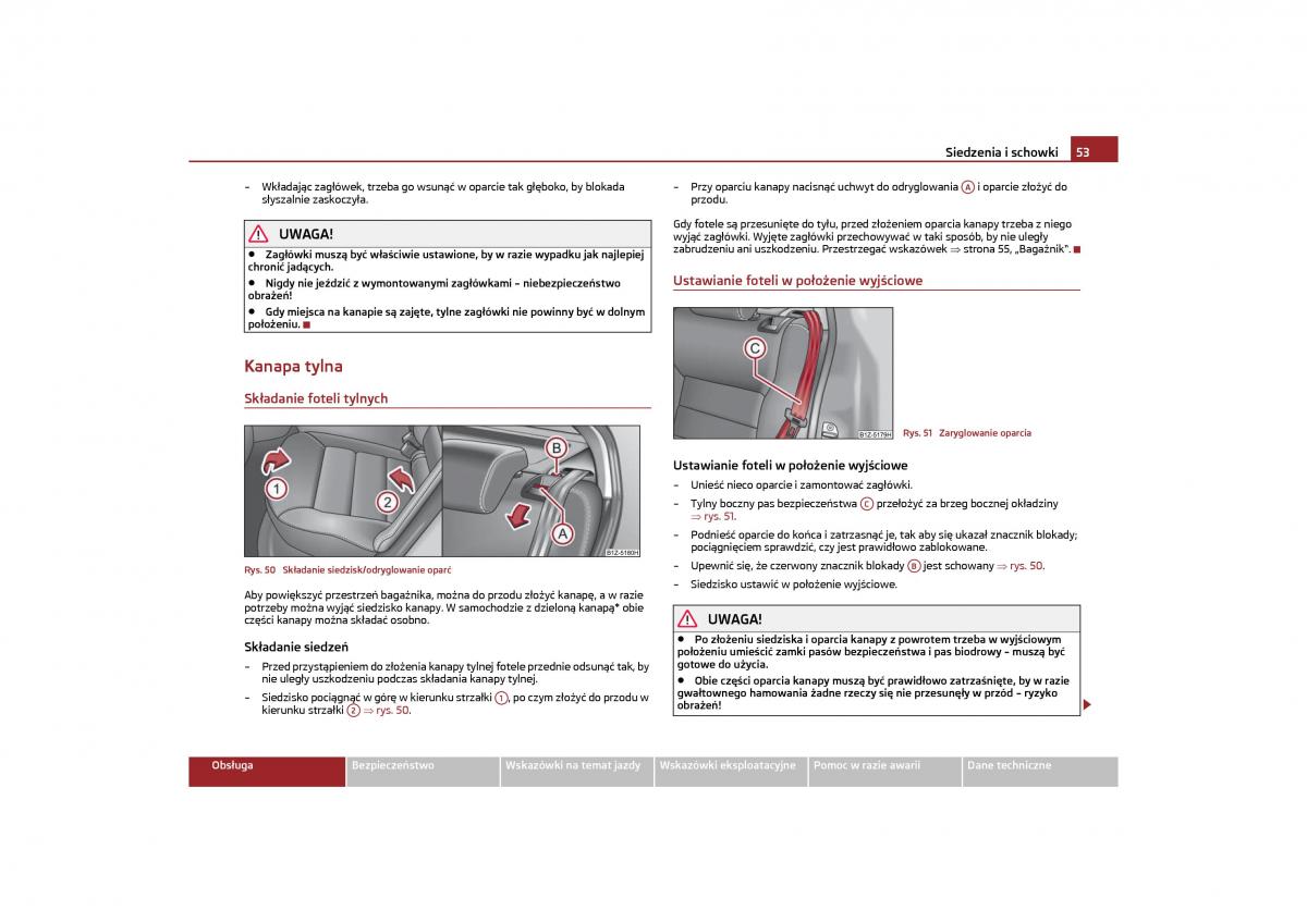 Skoda Octavia II instrukcja obslugi / page 54