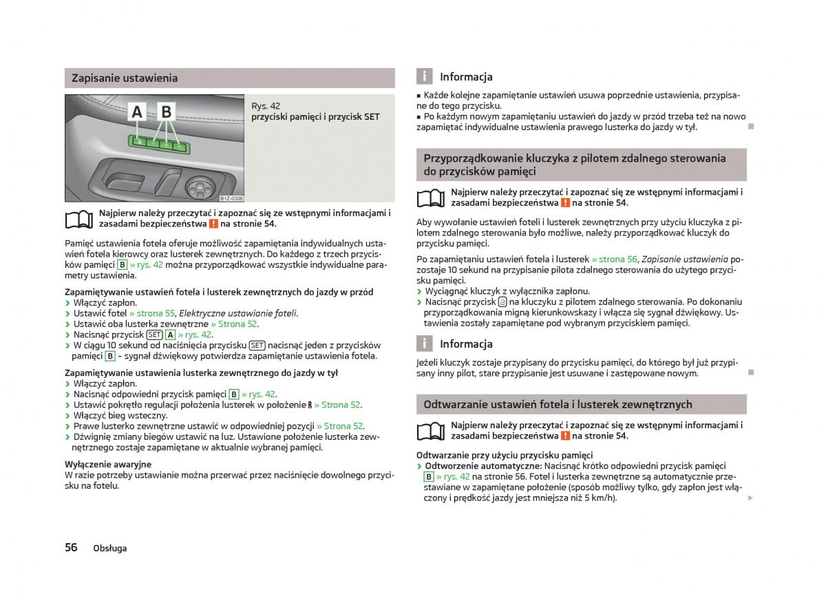 Skoda Octavia III instrukcja obslugi / page 58