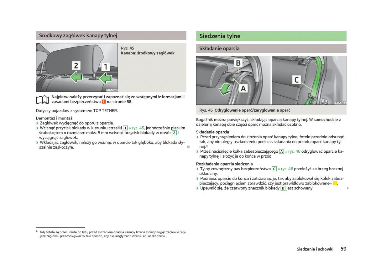 Skoda Octavia III instrukcja obslugi / page 61