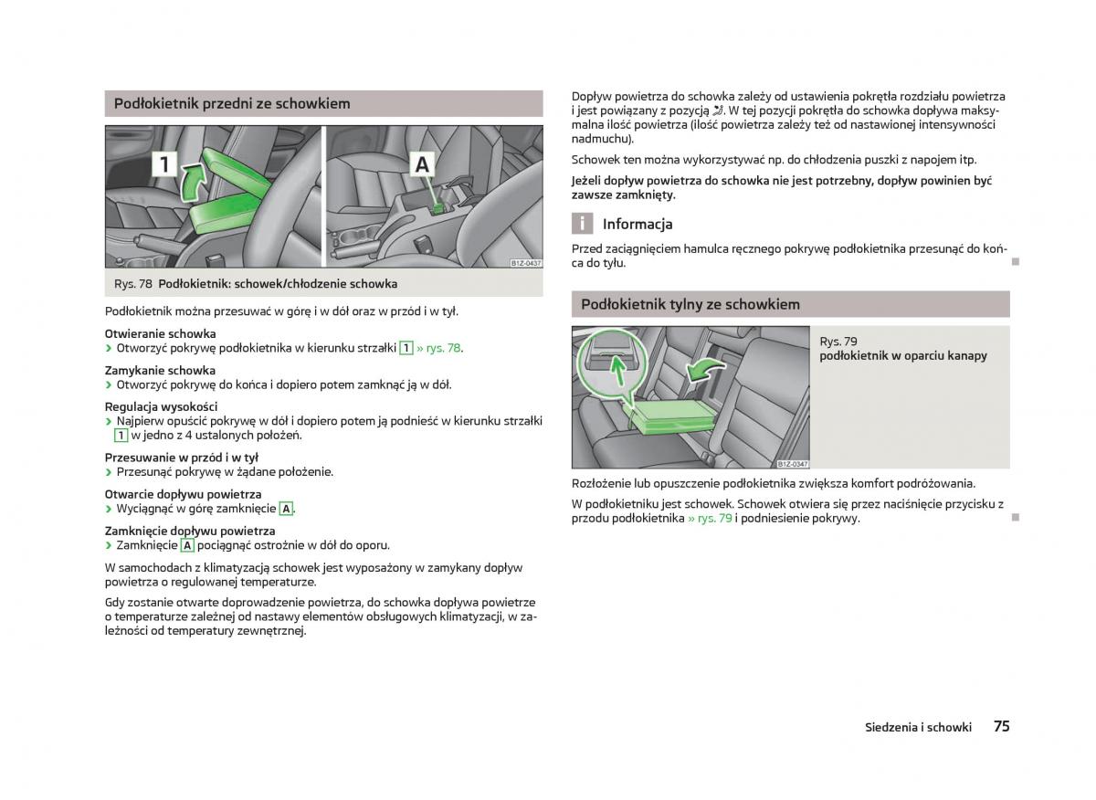 Skoda Octavia III instrukcja obslugi / page 77