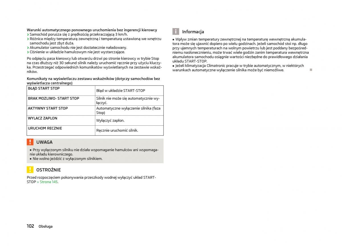 Skoda Octavia III instrukcja obslugi / page 104