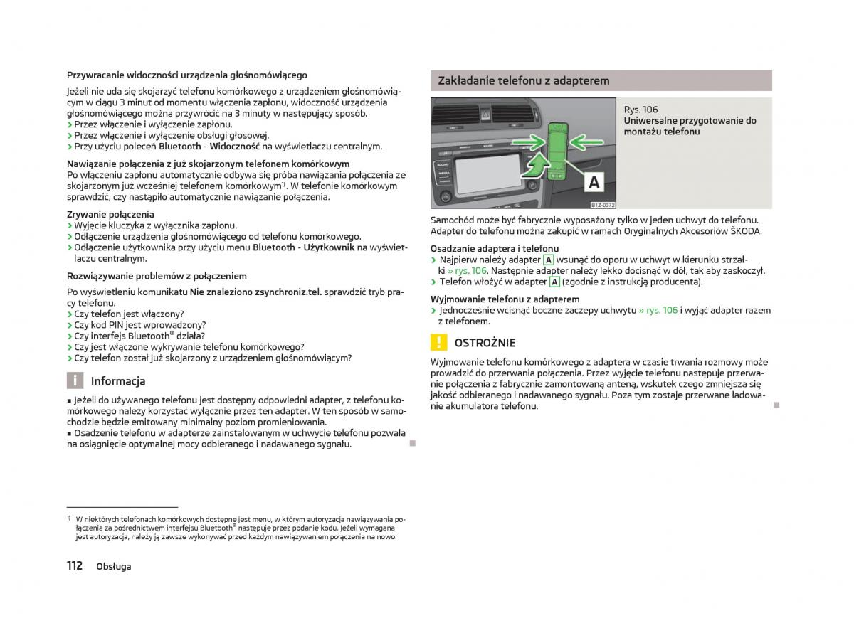 Skoda Octavia III instrukcja obslugi / page 114