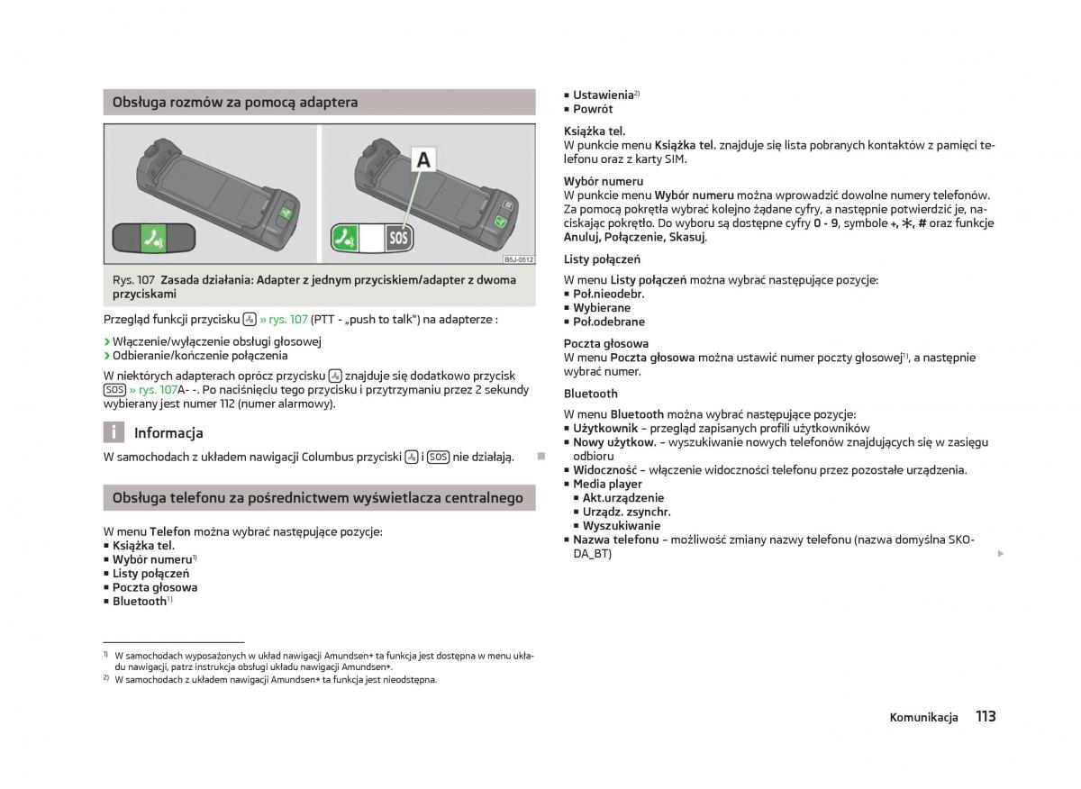 Skoda Octavia III instrukcja obslugi / page 115