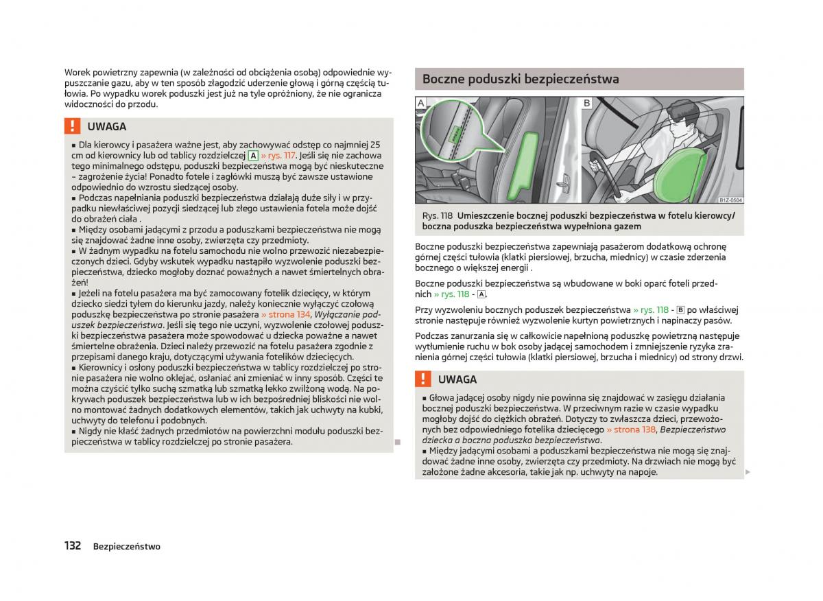 Skoda Octavia III instrukcja obslugi / page 134