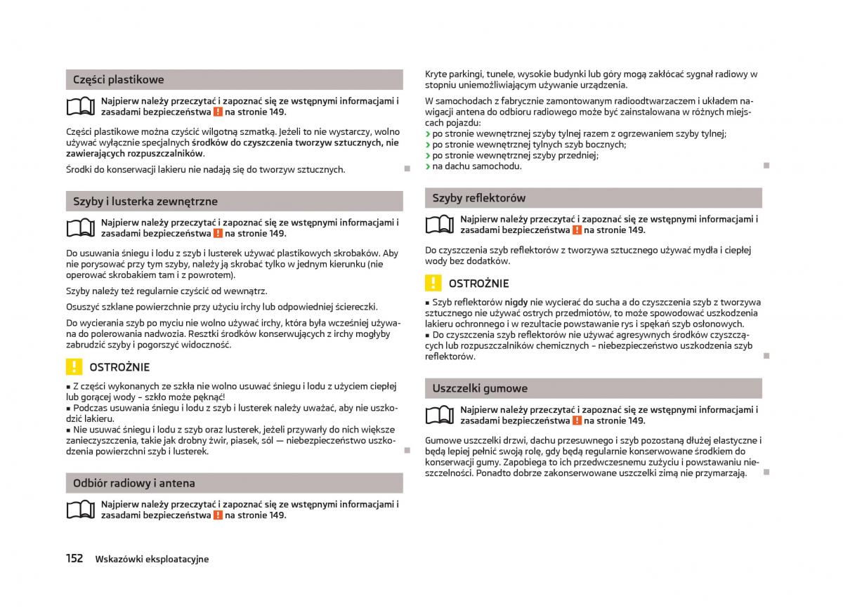 Skoda Octavia III instrukcja obslugi / page 154