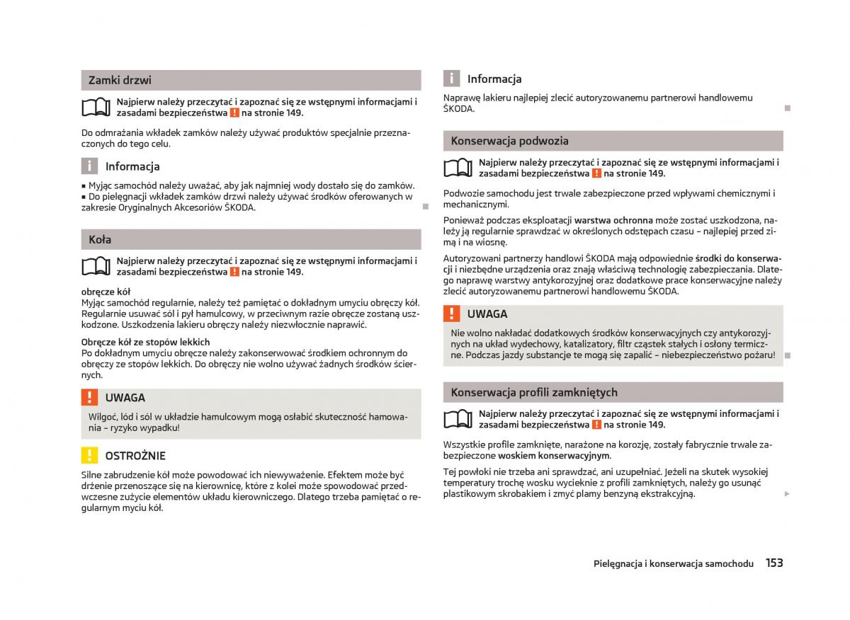 Skoda Octavia III instrukcja obslugi / page 155