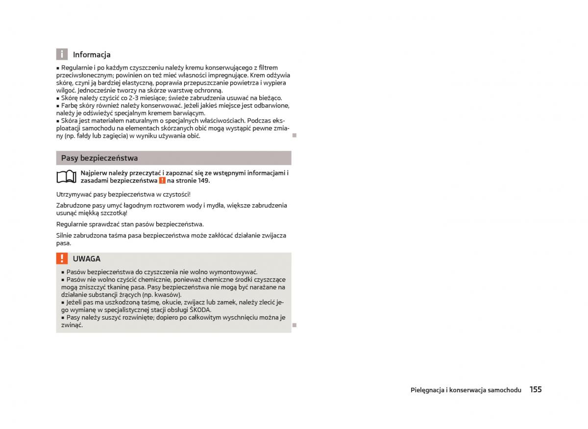 Skoda Octavia III instrukcja obslugi / page 157