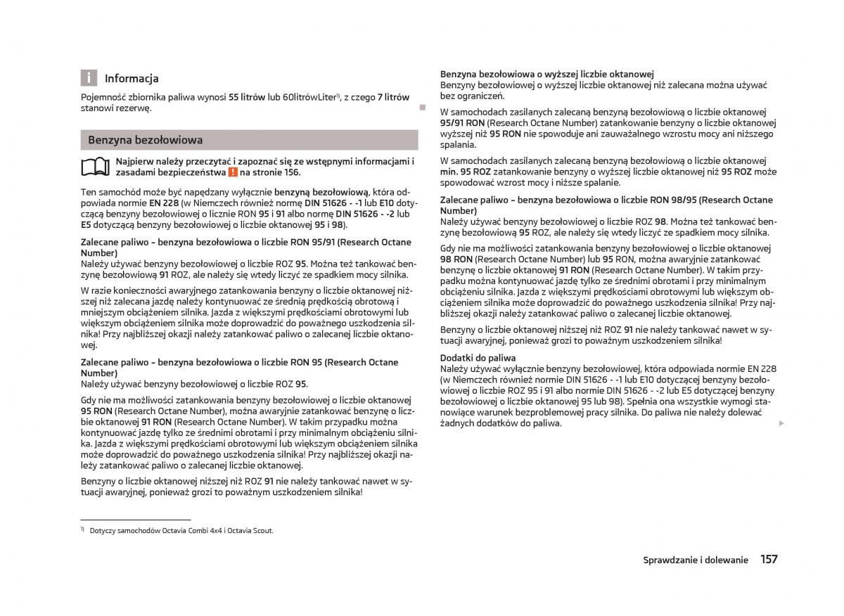 Skoda Octavia III instrukcja obslugi / page 159