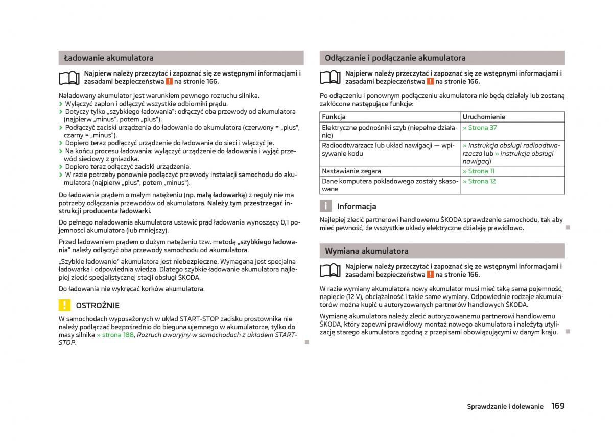 Skoda Octavia III instrukcja obslugi / page 171