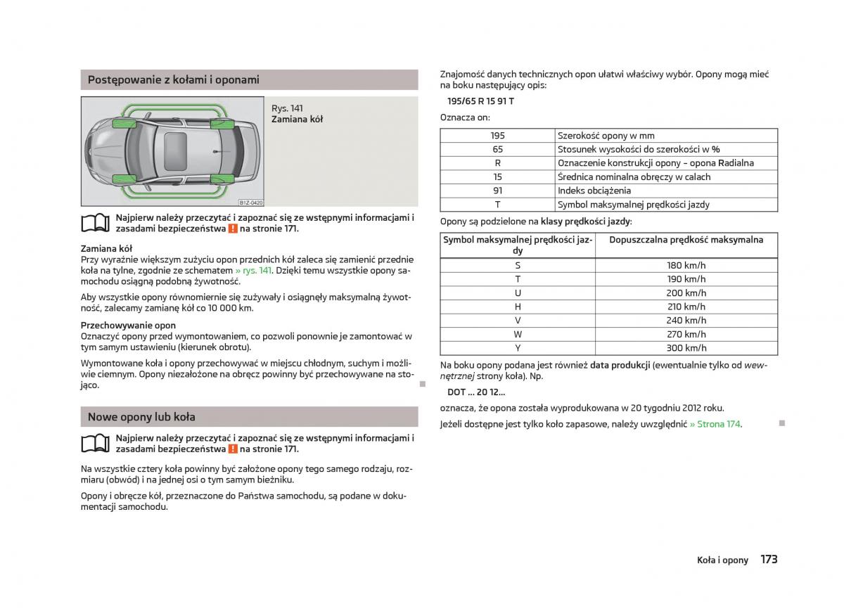 Skoda Octavia III instrukcja obslugi / page 175