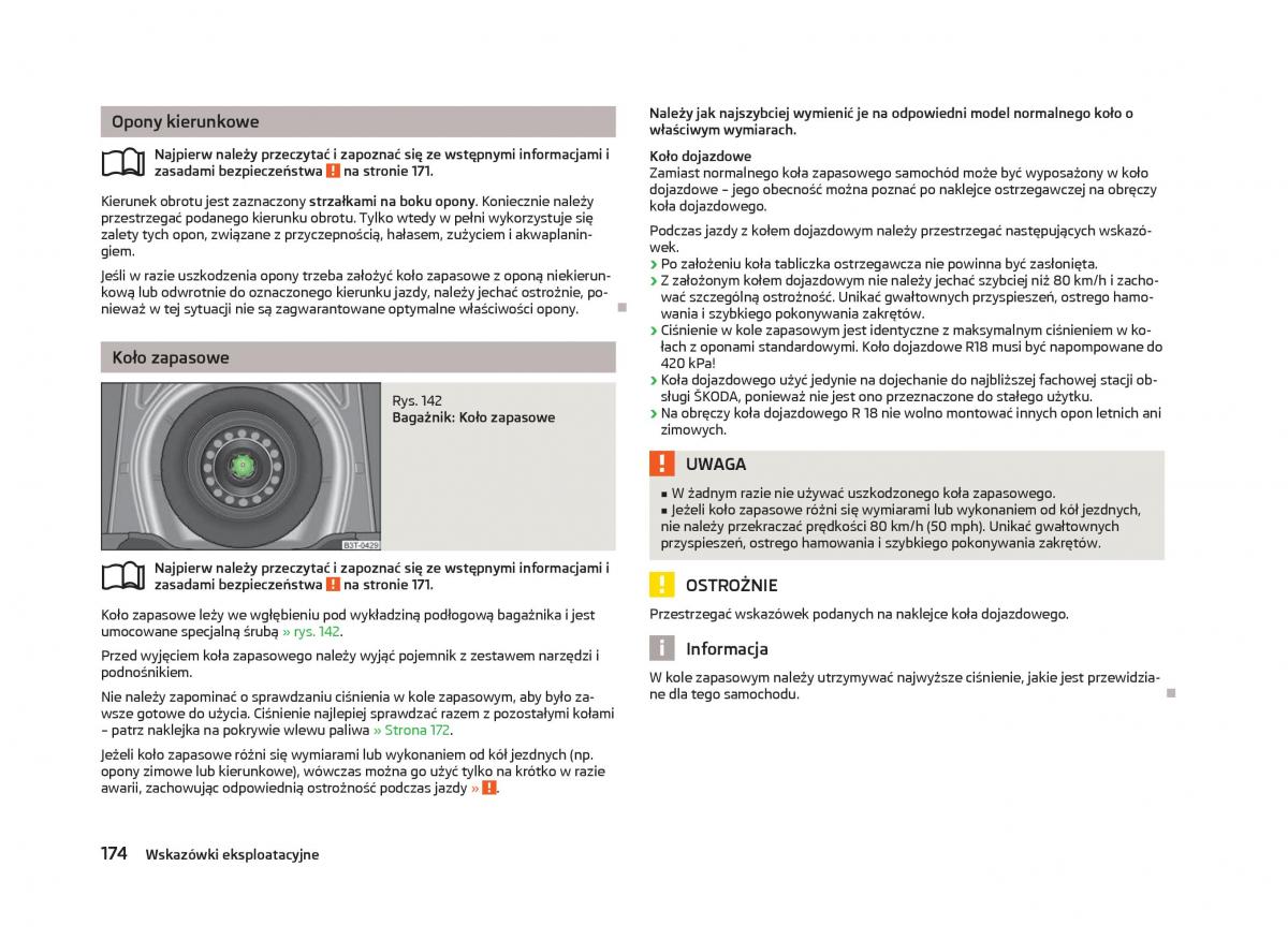 Skoda Octavia III instrukcja obslugi / page 176