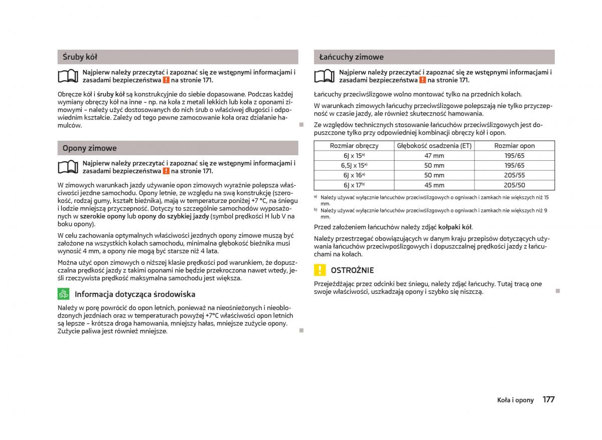 Skoda Octavia III instrukcja obslugi / page 179