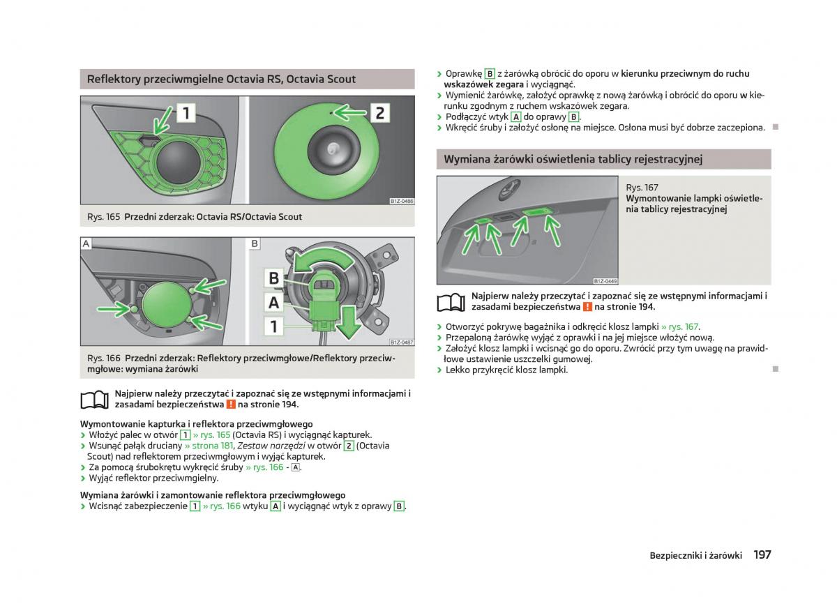 Skoda Octavia III instrukcja obslugi / page 199