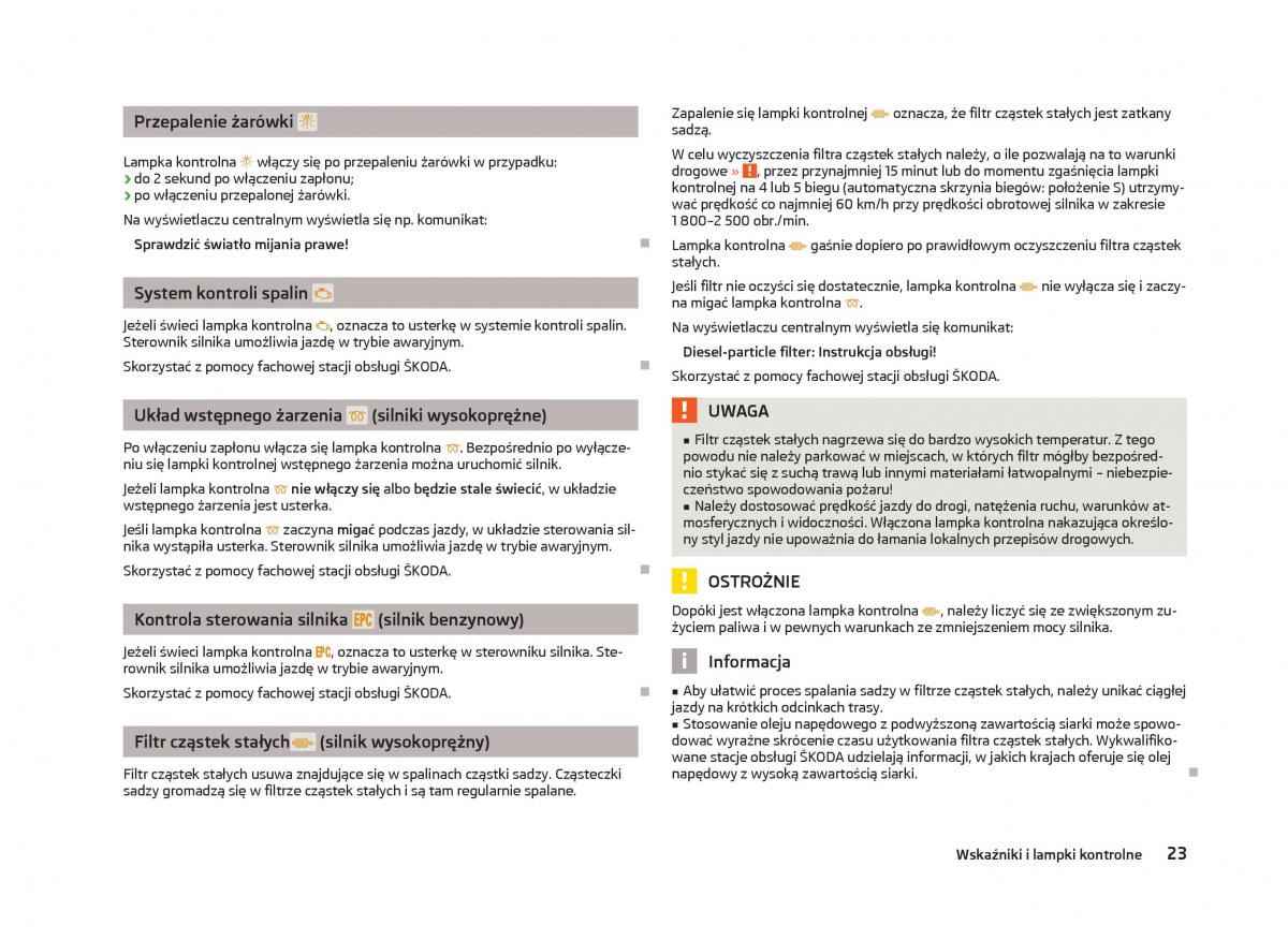 Skoda Octavia III instrukcja obslugi / page 25