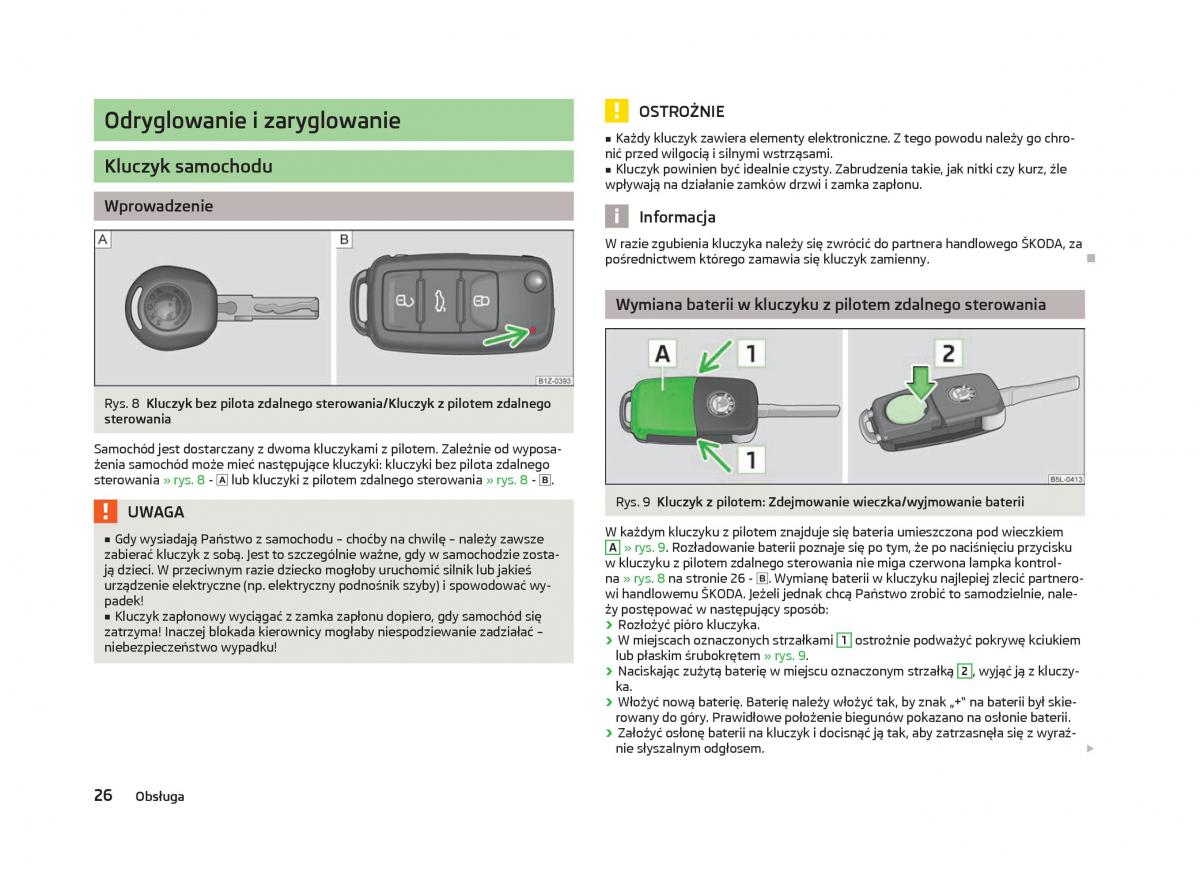 Skoda Octavia III instrukcja obslugi / page 28