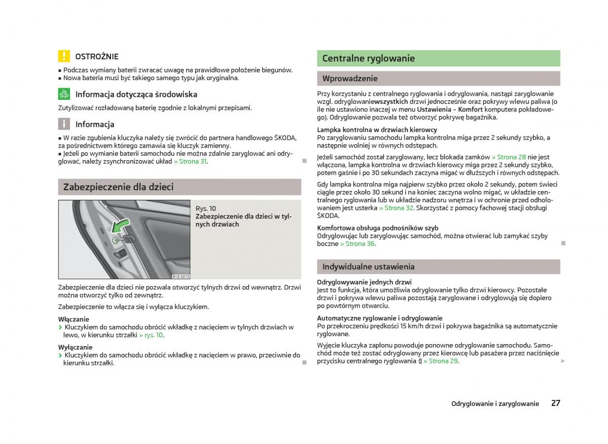 Skoda Octavia III instrukcja obslugi / page 29